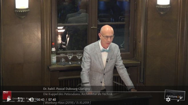 Online: Vortrag von Pascal Dubourg Glatigny, Paris